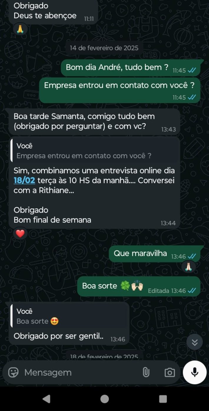 Jovem estudante em processo seletivo